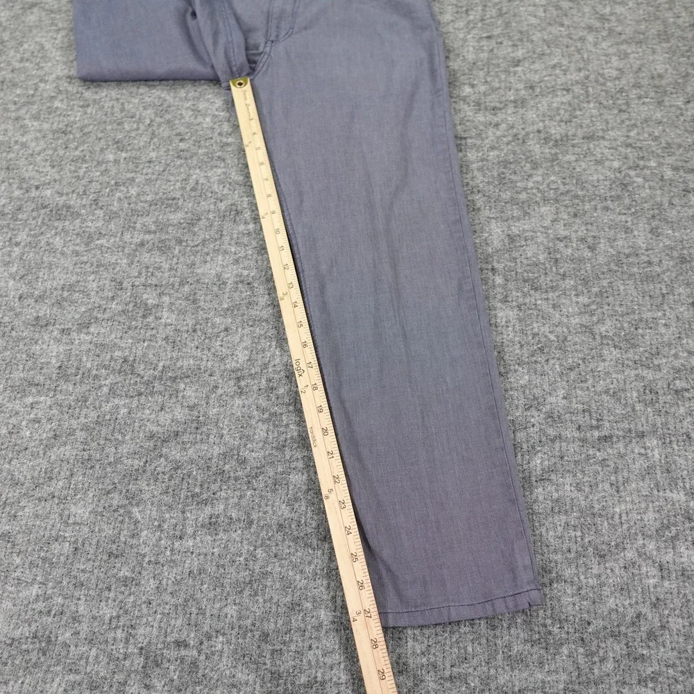 Brax Pants Mens 33x34 Gray Cooper Fancy Regular Fit Straight Leg Actual(31x27.5)